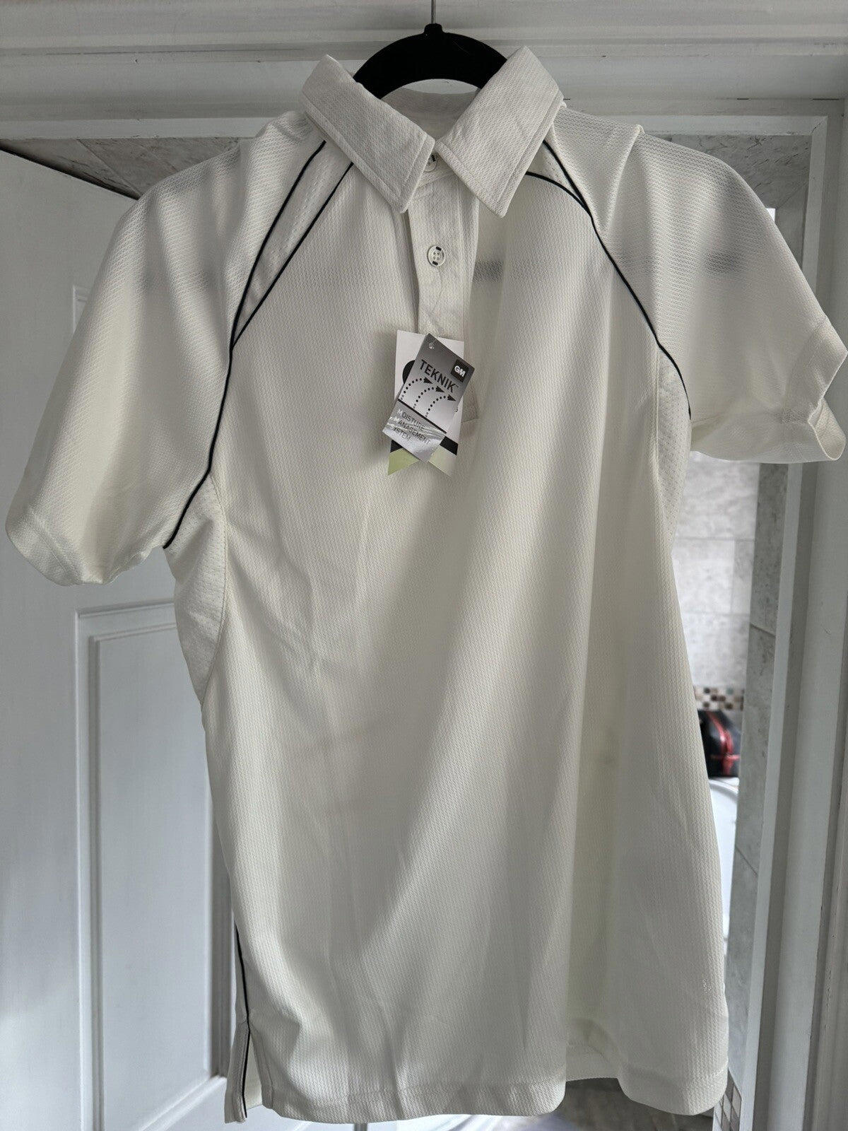 GM Gunn & Moore Cricket Teknik Club Short Sleeve T-Shirt Small 34/36