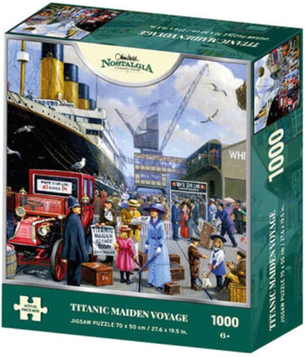 Kevin Walsh K33015 Nostalgia Titanic Maiden Voyage 1000 Piece Jigsaw Puzzle
