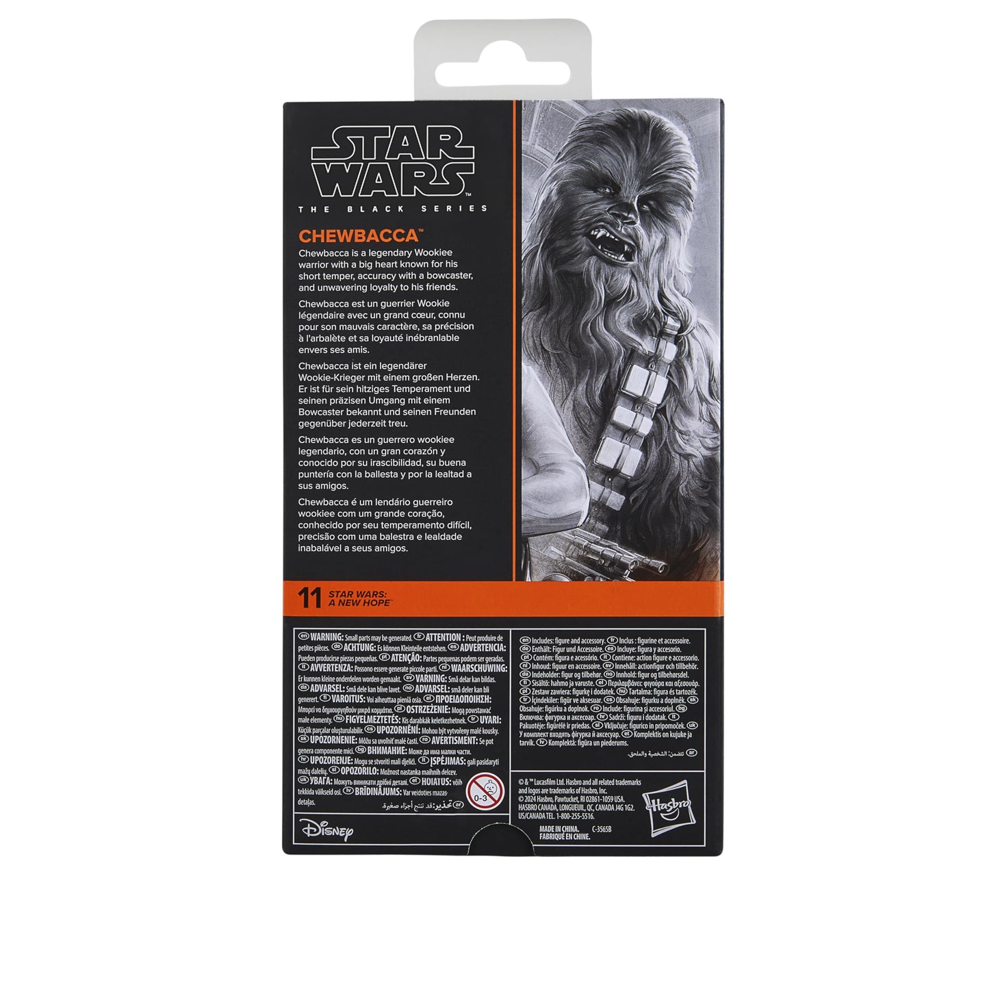 Star Wars The Black Series Chewbacca, A New Hope Premium Collectible 15-cm Action Figure