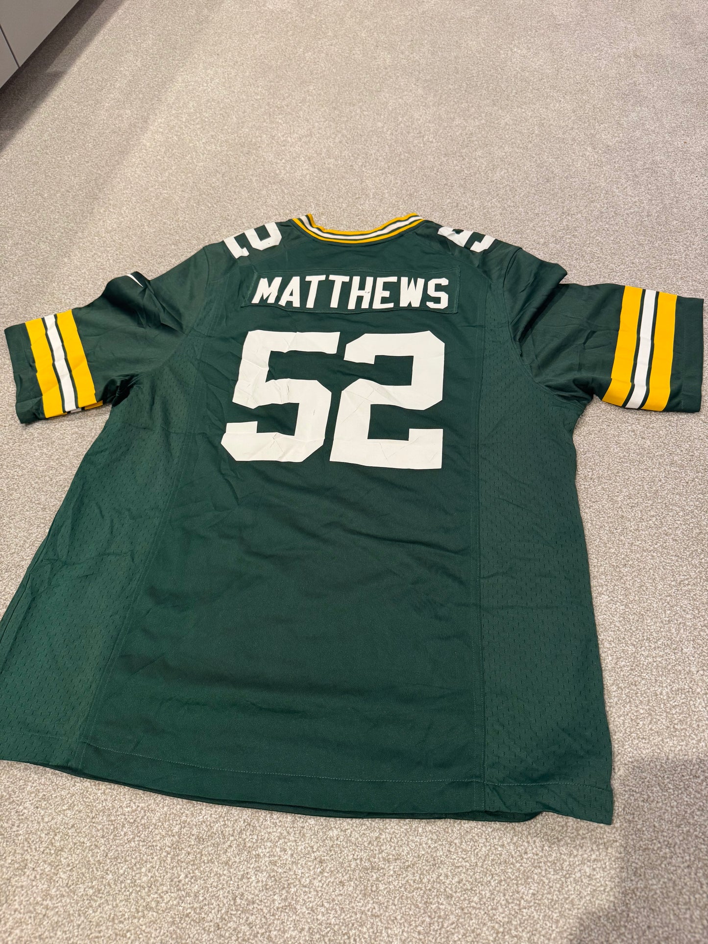 Nike On Field Elite Clay Matthews III Green Bay Packers NFL Jersey L