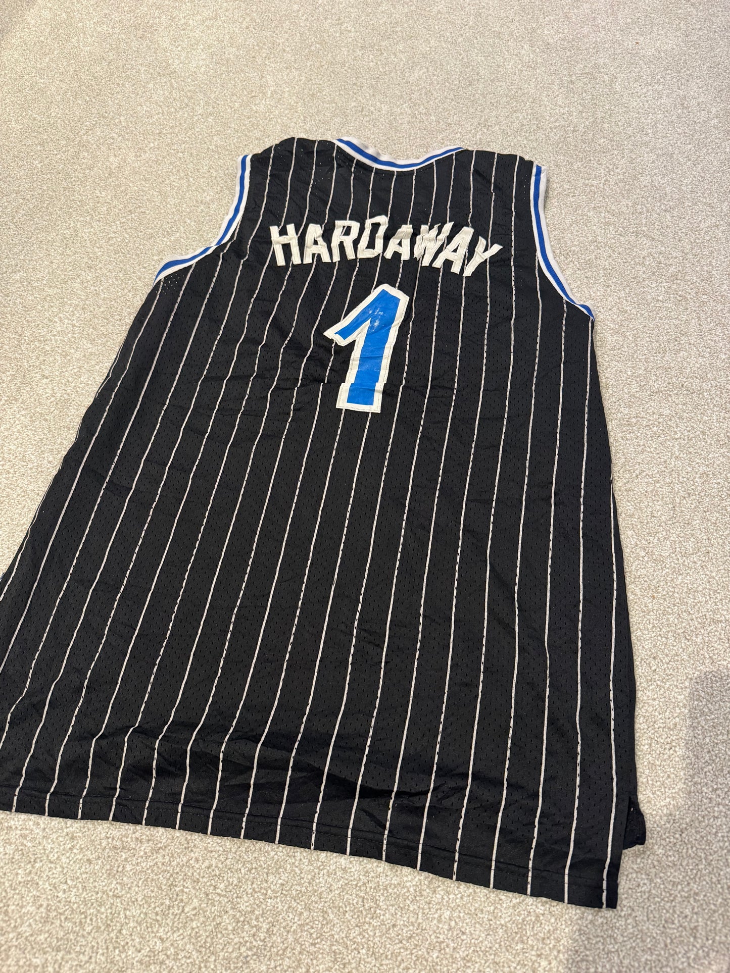 Vintage Nike Orlando Magic Hardaway Jersey Sz XL Length +2 #1 NBA Stitched