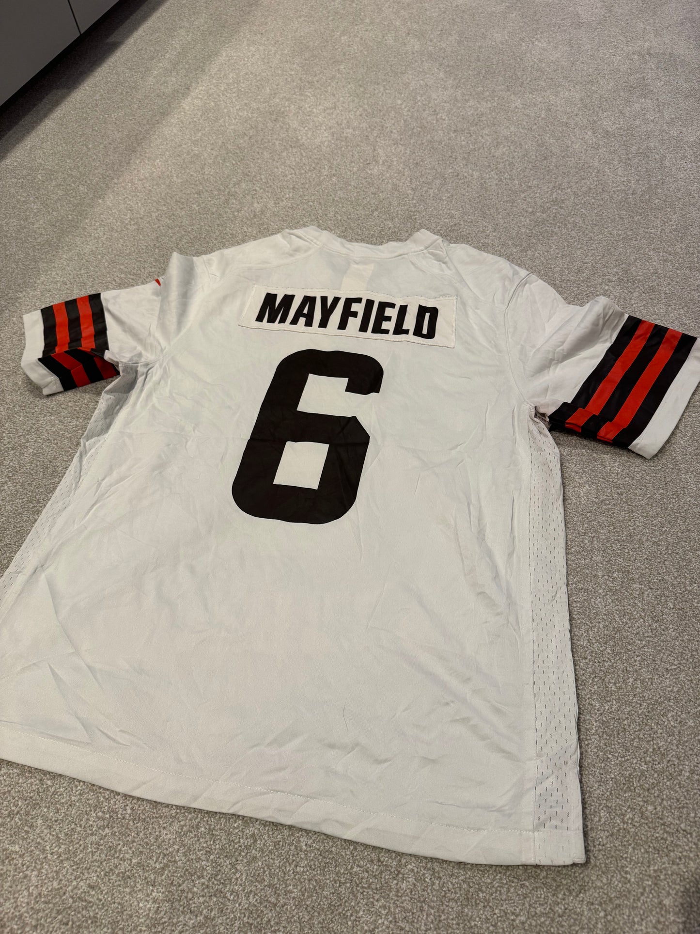 Nike Cleveland Browns Baker Mayfield 6 NFL Jersey Large White 1949 Collection