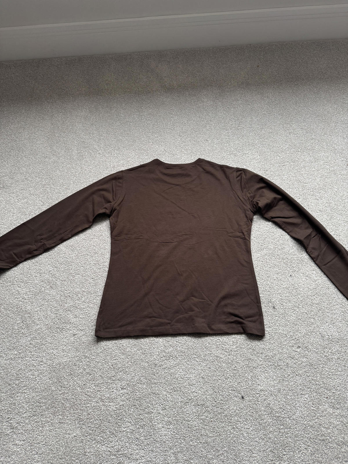 Skinni Fit Women's Chocolate T-Shirt Long Sleeve XL