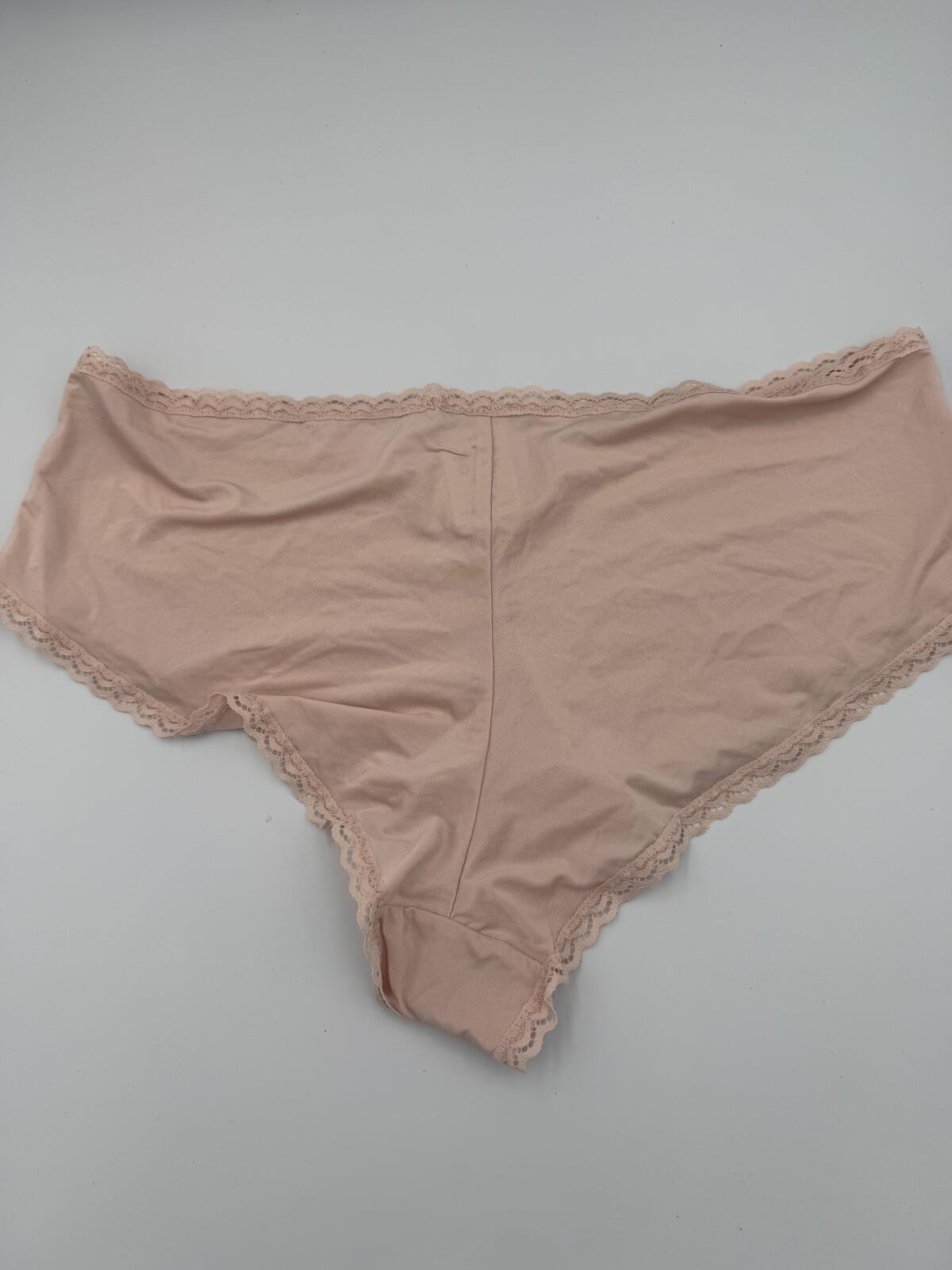 Peach silky Knickers 2 Pack Medium