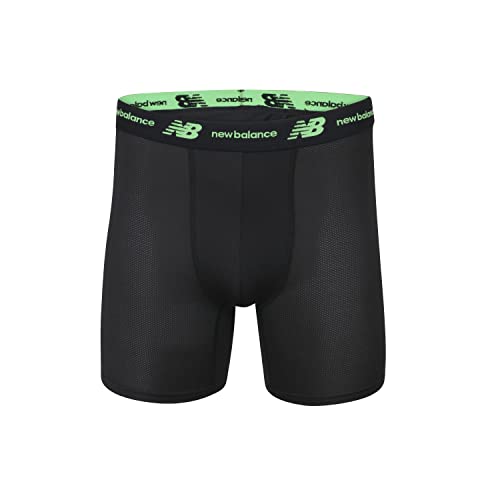 New Balance Men's Mesh 5" No Fly Boxer Brief (4 Pack) Boxer Briefs (pack of 4)