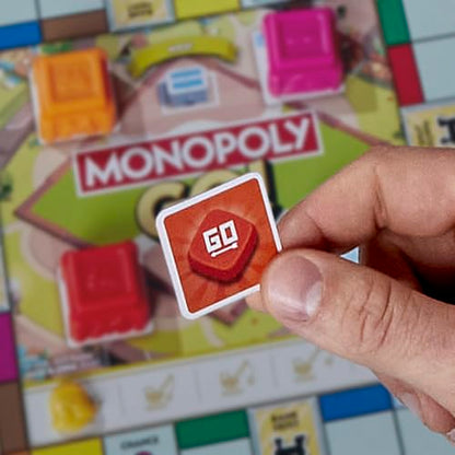 Hasbro Gaming Monopoly GO! Strategy Game for 8+ Year Old Kids, for 2-4 Players, Family Party Games for Children and Adults