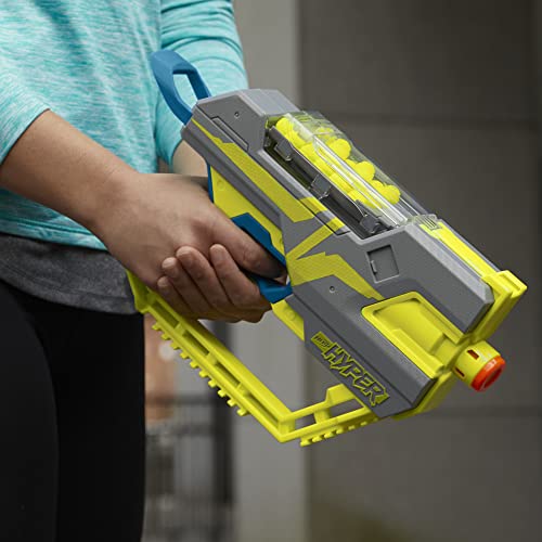 Nerf Hyper Fuel-20 Blaster, 20 Nerf Hyper Rounds, Up to 110 FPS Velocity, Hopper Fed, 20-Round Capacity, Easy Reload, Eyewear Included