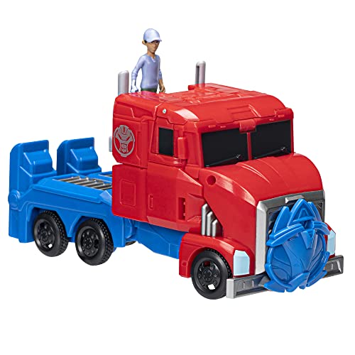 Transformers Spielzeug EarthSpark Spin Changer Bumblebee Action-Figur (20 cm) mit Mo Malto Figur (5 cm), ab 6 Jahren