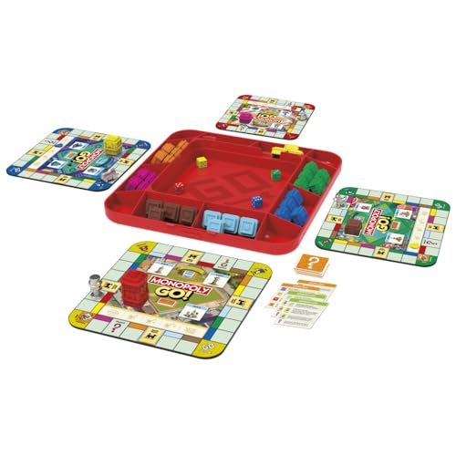 Hasbro Gaming Monopoly GO! Strategy Game for 8+ Year Old Kids, for 2-4 Players, Family Party Games for Children and Adults