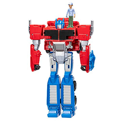 Transformers Spielzeug EarthSpark Spin Changer Bumblebee Action-Figur (20 cm) mit Mo Malto Figur (5 cm), ab 6 Jahren
