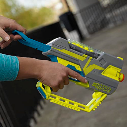 Nerf Hyper Fuel-20 Blaster, 20 Nerf Hyper Rounds, Up to 110 FPS Velocity, Hopper Fed, 20-Round Capacity, Easy Reload, Eyewear Included