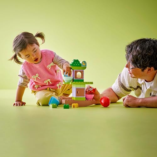 LEGO DUPLO My First Balancing & Stacking Tree - Toddler Learning Toy for 1+ Year Old Girls & Boys - Fine Motor Skills Building Set with 2 Bird Figures - 10440