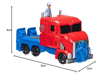 Transformers Spielzeug EarthSpark Spin Changer Bumblebee Action-Figur (20 cm) mit Mo Malto Figur (5 cm), ab 6 Jahren
