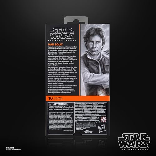 Star Wars The Black Series Han Solo, A New Hope Premium Collectible 15-cm Action Figure