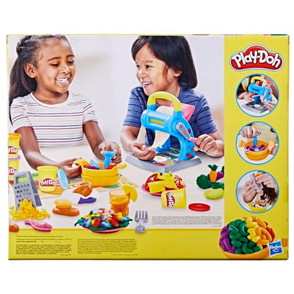 Play-Doh Pasta Dinner Playset, Kitchen Toy with 35+ Accessories, Ages 3+, Includes Pasta Maker, Play Mat & 10 Colors of Play-Doh