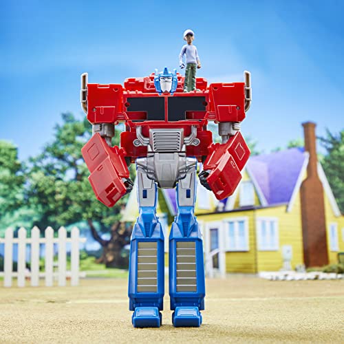 Transformers Spielzeug EarthSpark Spin Changer Bumblebee Action-Figur (20 cm) mit Mo Malto Figur (5 cm), ab 6 Jahren