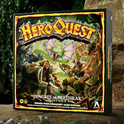 Avalon Hill HeroQuest Jungles of Delthrak Quest Pack, Requires HeroQuest Game System to Play, Roleplaying Games - English Version