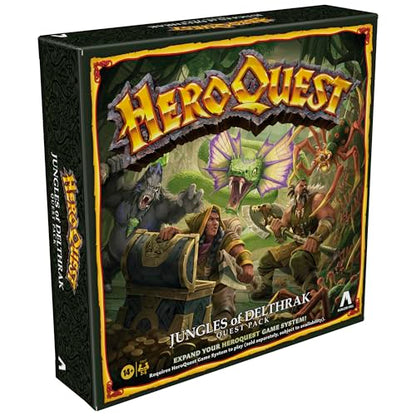 Avalon Hill HeroQuest Jungles of Delthrak Quest Pack, Requires HeroQuest Game System to Play, Roleplaying Games - English Version