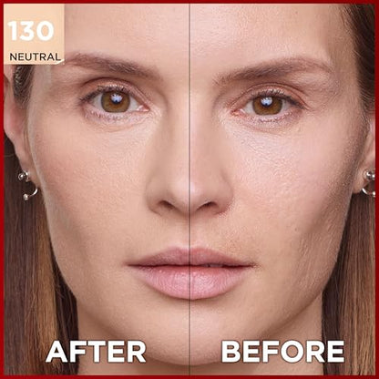 L'Oreal Paris Cover Liquid Foundation, With 4% Niacinamide, Long Lasting, Natural Finish, Available in 20 Shades, SPF 25, Infallible 32H Matte Cover, Shade 155, 30ml