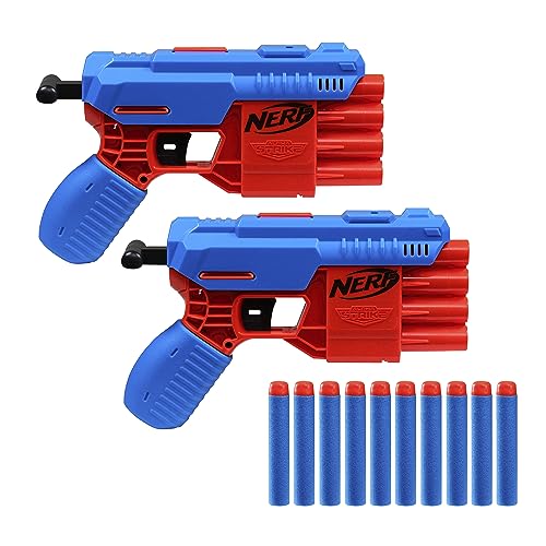 Nerf Alpha Strike Claw Blaster Set - Includes 2 Blasters and 10 Official Nerf Elite Darts - Each Blaster Fires 4 Darts in a Row