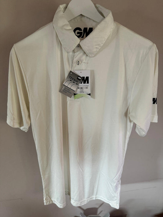GM Gunn & Moore Cricket Maestro Short Sleeve Shirt Plain Medium