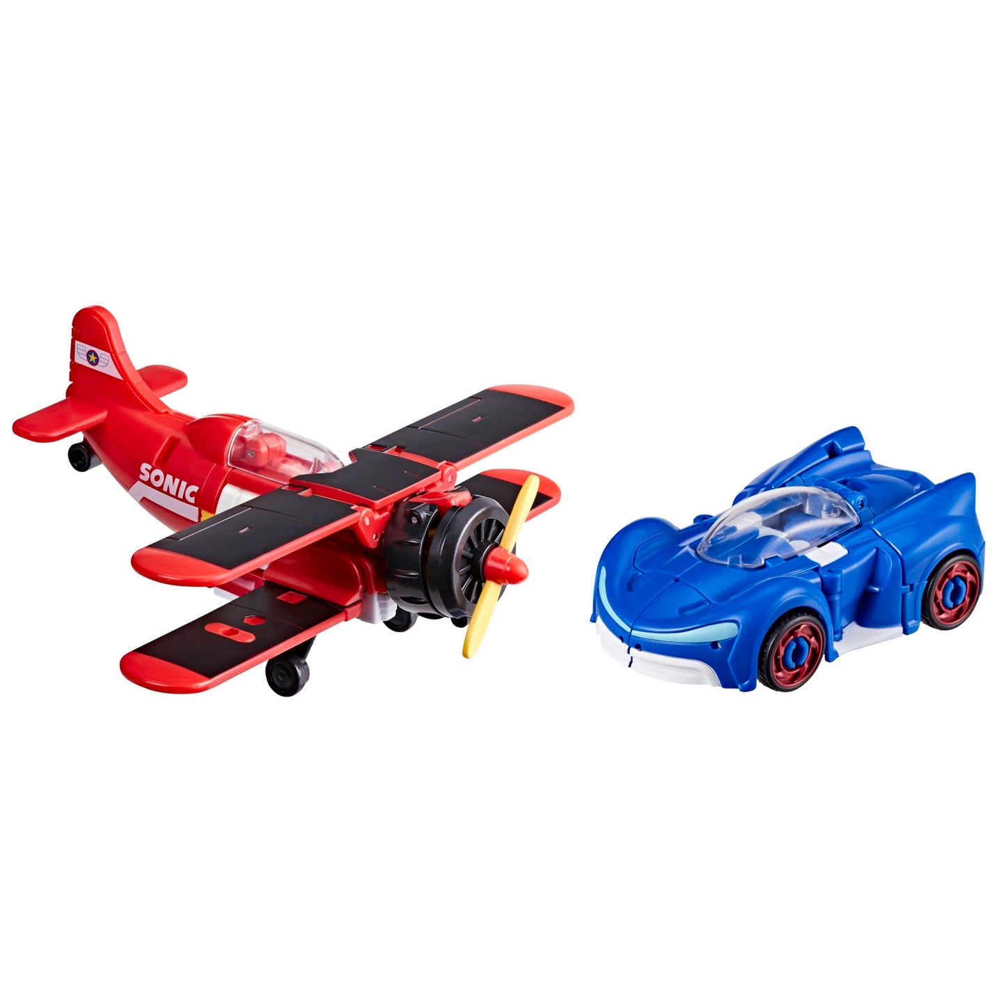 Transformers Collaborative Sonic the Hedgehog x Wingtail and Blue Booster Action Figures