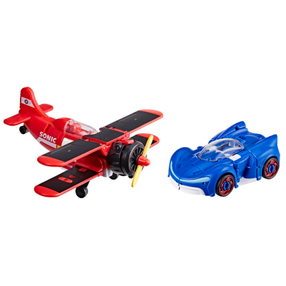Transformers Collaborative Sonic the Hedgehog x Wingtail and Blue Booster Action Figures