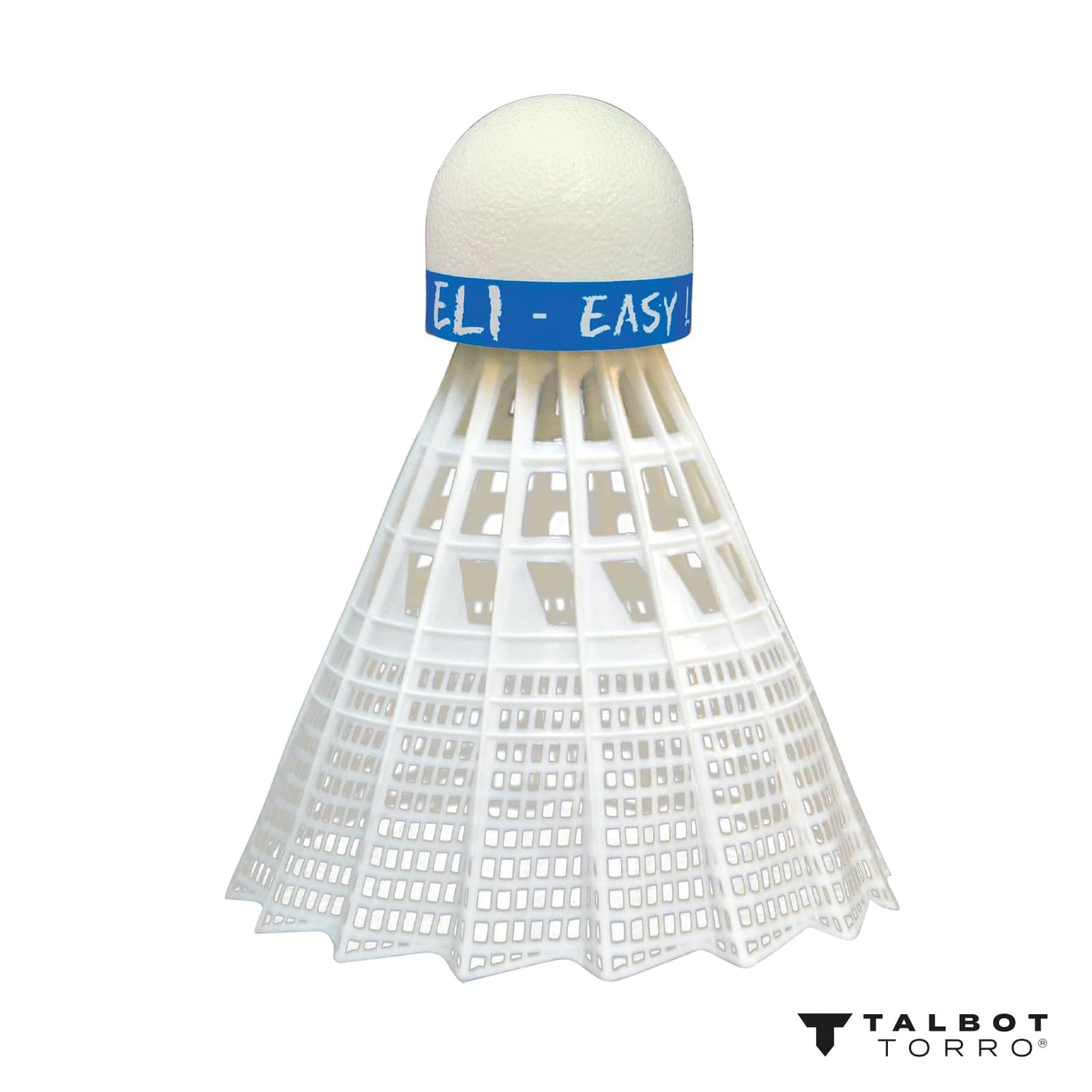 Talbot-Torro Badminton ELI Shuttlecock, Medium Speed (Blue), Foam, Ideal for Training with Children and Teenagers, 469382