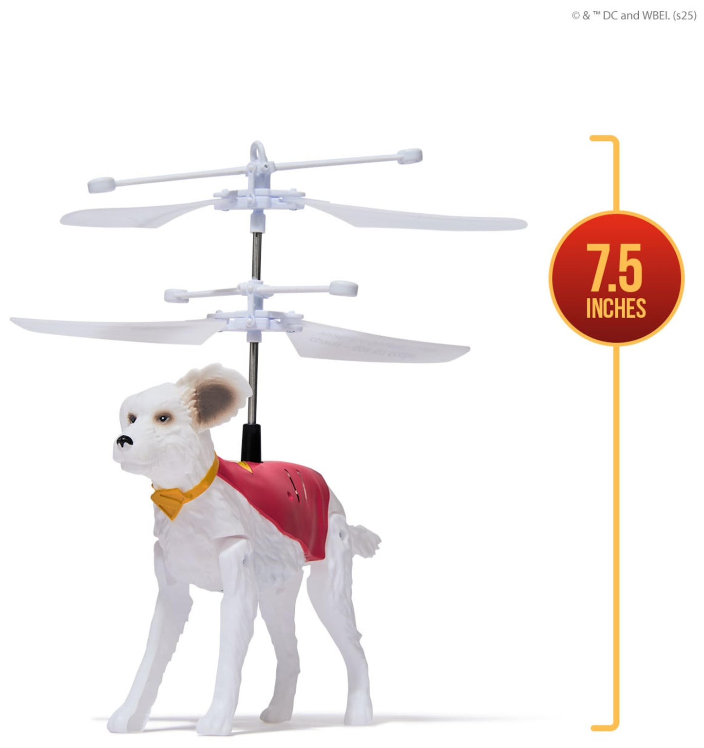 DC Comics, SUPERMAN Up in the Sky! Flying Krypto, RC Toys and Remote Control Toys for Kids, 19-cm Hovering Superdog, For Ages 4 and Up