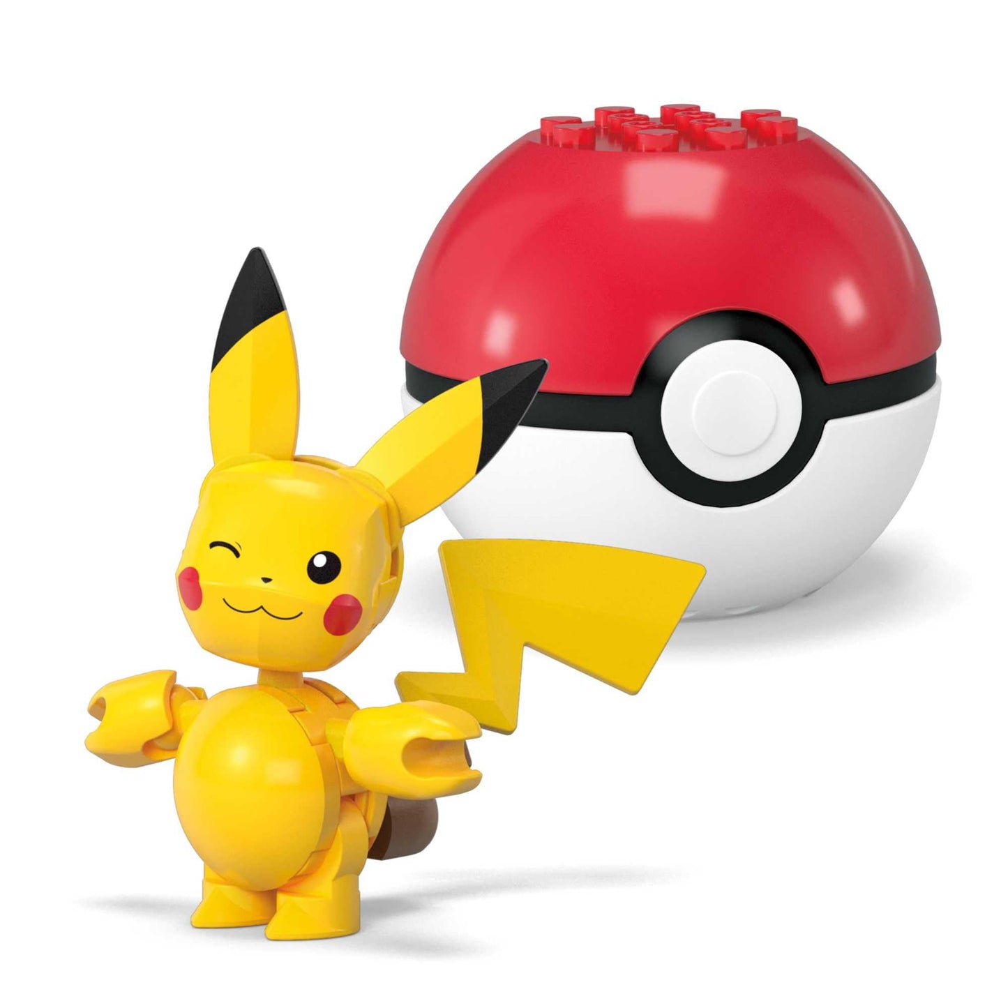 MEGA Pokémon Action Figure Building Toys Set, Poké Ball 2-Pack, Pikachu and Ditto with 42 Pieces, for Kids, JCT43