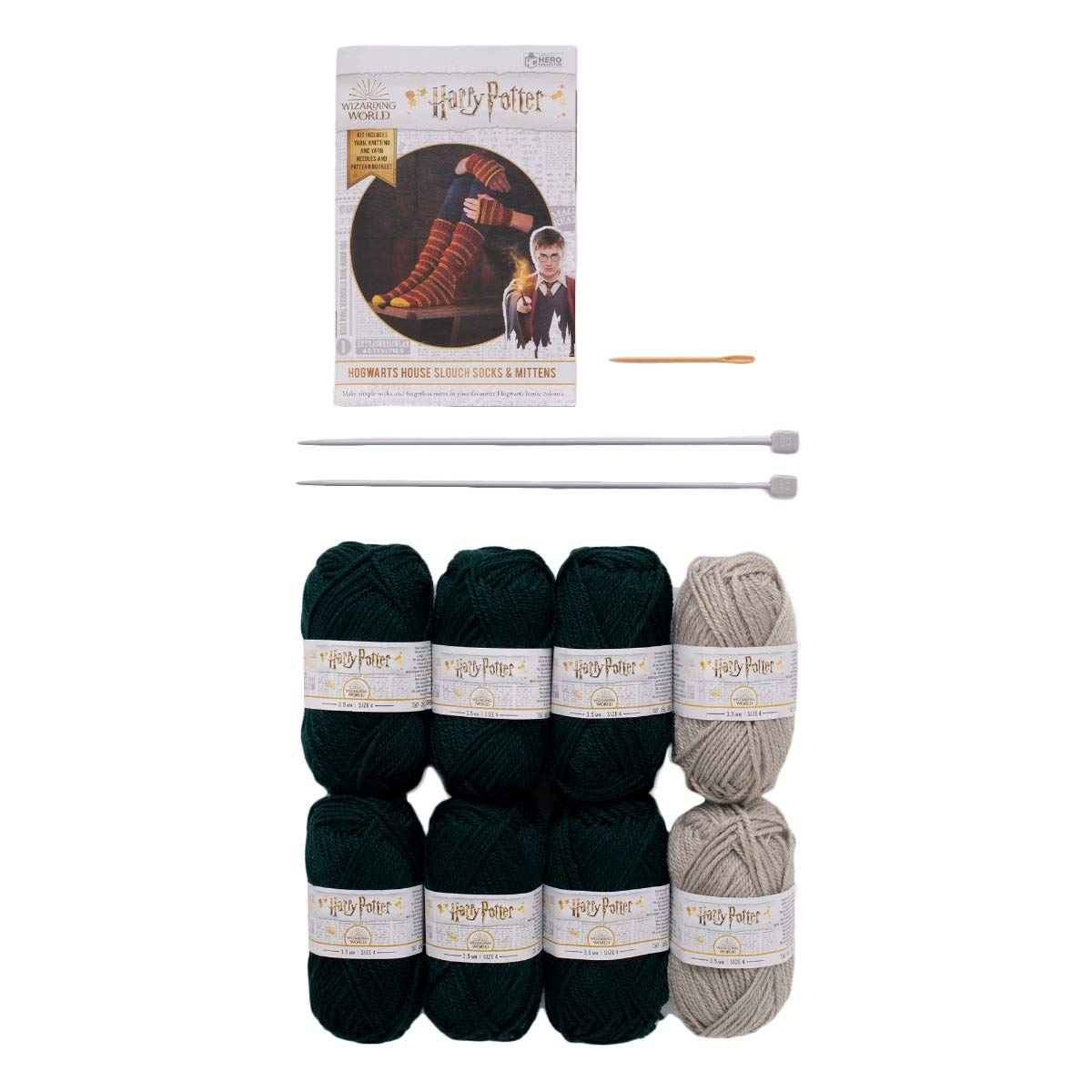 Wizarding World - Hogwarts Slytherin Knitting Kit - Harry Potter Knitting Kits by Eaglemoss Collections