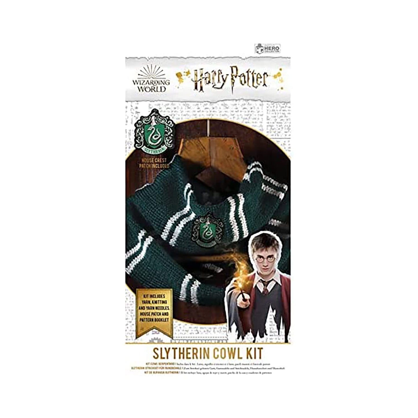 Wizarding World - Slytherin Infinity Scarf - Harry Potter Wizarding World Knitting Kits by Eaglemoss Collections