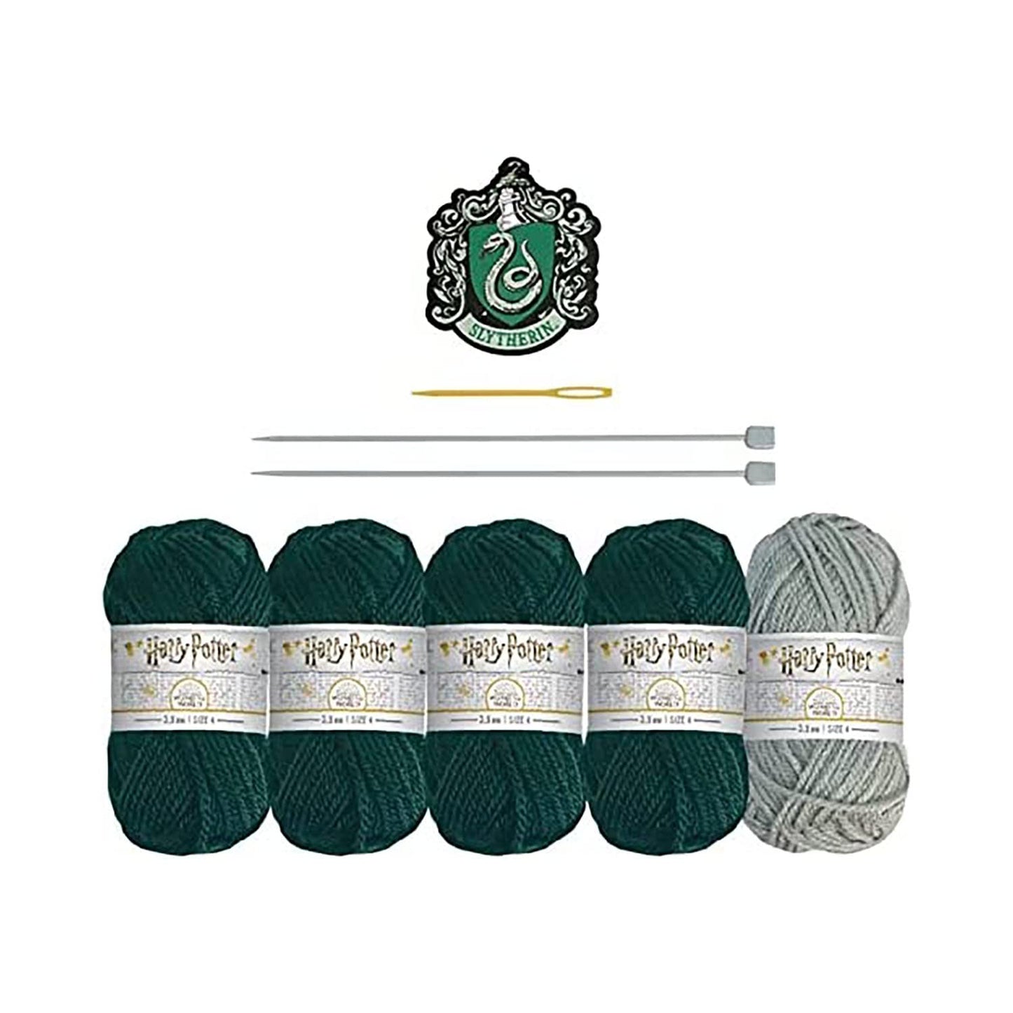 Wizarding World - Slytherin Infinity Scarf - Harry Potter Wizarding World Knitting Kits by Eaglemoss Collections