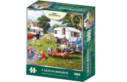 Kevin Walsh 1000 Piece Nostalgia Collection Caravan Holiday Jigsaw Puzzle