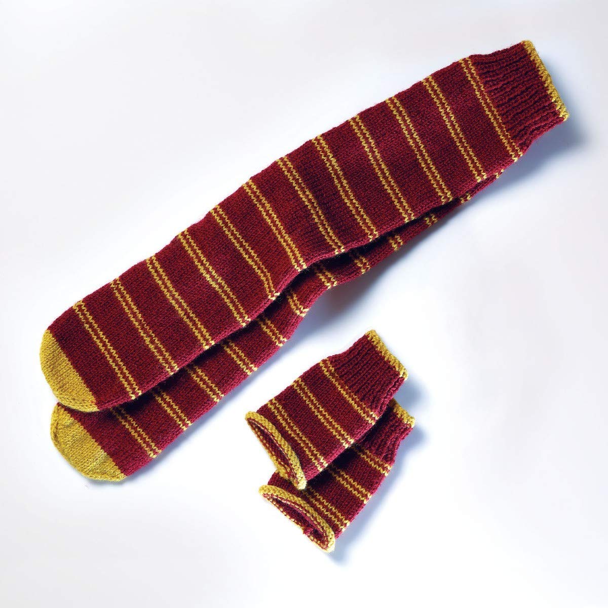 Harry Potter Wizarding World Hogwarts Gryffindor Slouch Socks and Mittens Knitting Kit