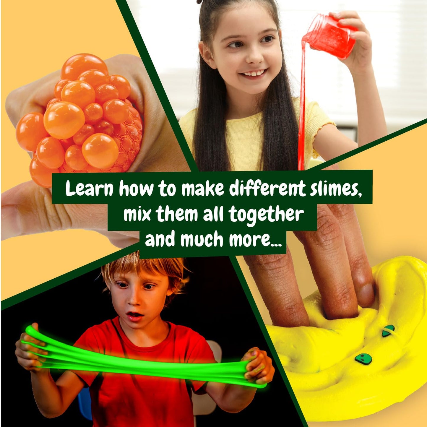Science4you Apocalypse Slime Set for Kids - Slime Kits for Girls and Boys + Zombie Slime Charms, Putty for Kids, Butter Slime, Fluffy Slime, Crafts, Games, Toys, Gifts for 8+ Year Olds Boys and Girls