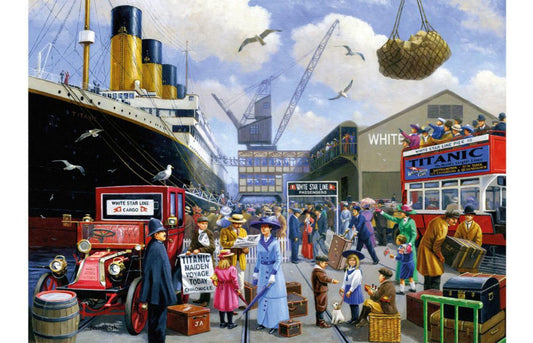 Kevin Walsh K33015 Nostalgia Titanic Maiden Voyage 1000 Piece Jigsaw Puzzle