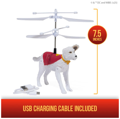 DC Comics, SUPERMAN Up in the Sky! Flying Krypto, RC Toys and Remote Control Toys for Kids, 19-cm Hovering Superdog, For Ages 4 and Up