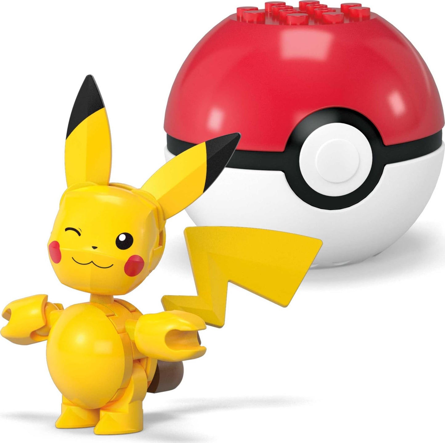 MEGA Pokémon Action Figure Building Toys Set, Poké Ball 2-Pack, Pikachu and Ditto with 42 Pieces, for Kids, JCT43