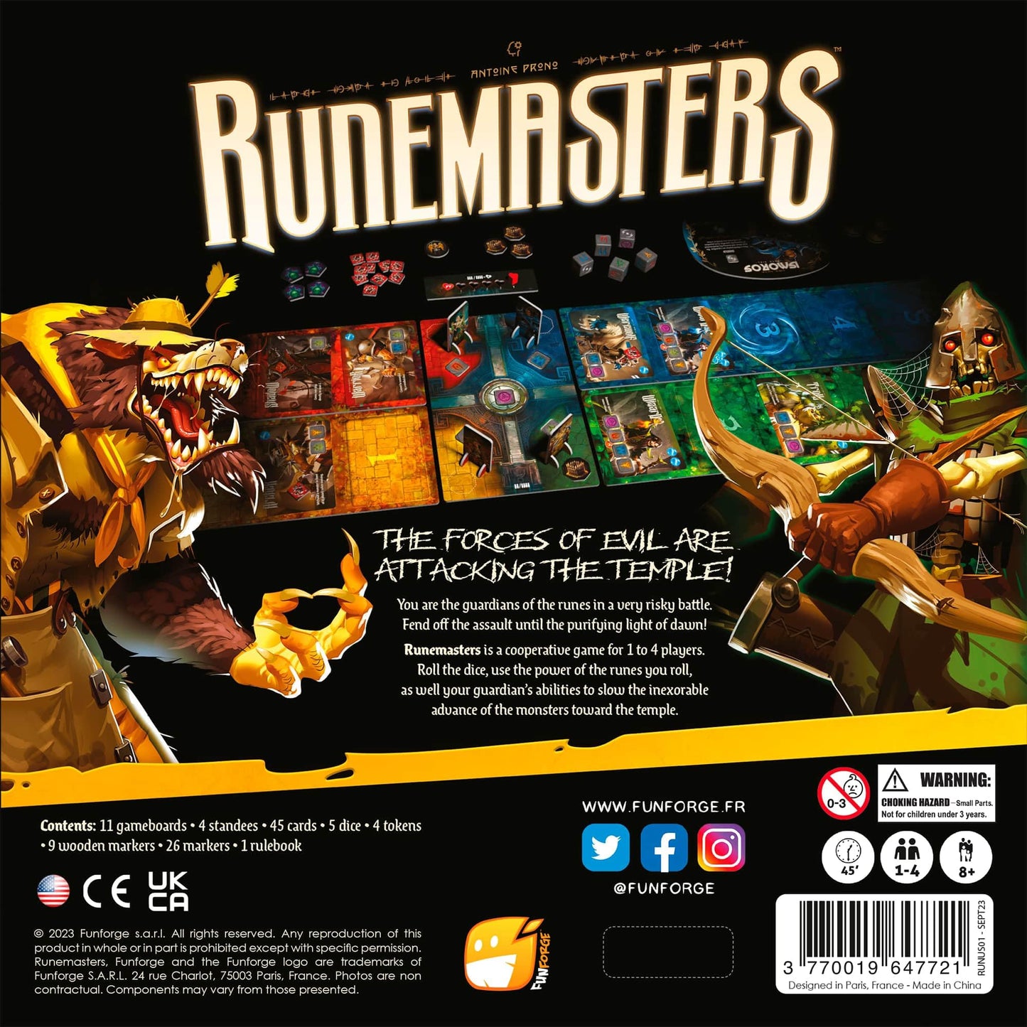 Fun Forge | Runemasters | Board Game | Ages 12+ | 1-4 Players | 45 Minutes Playing Time