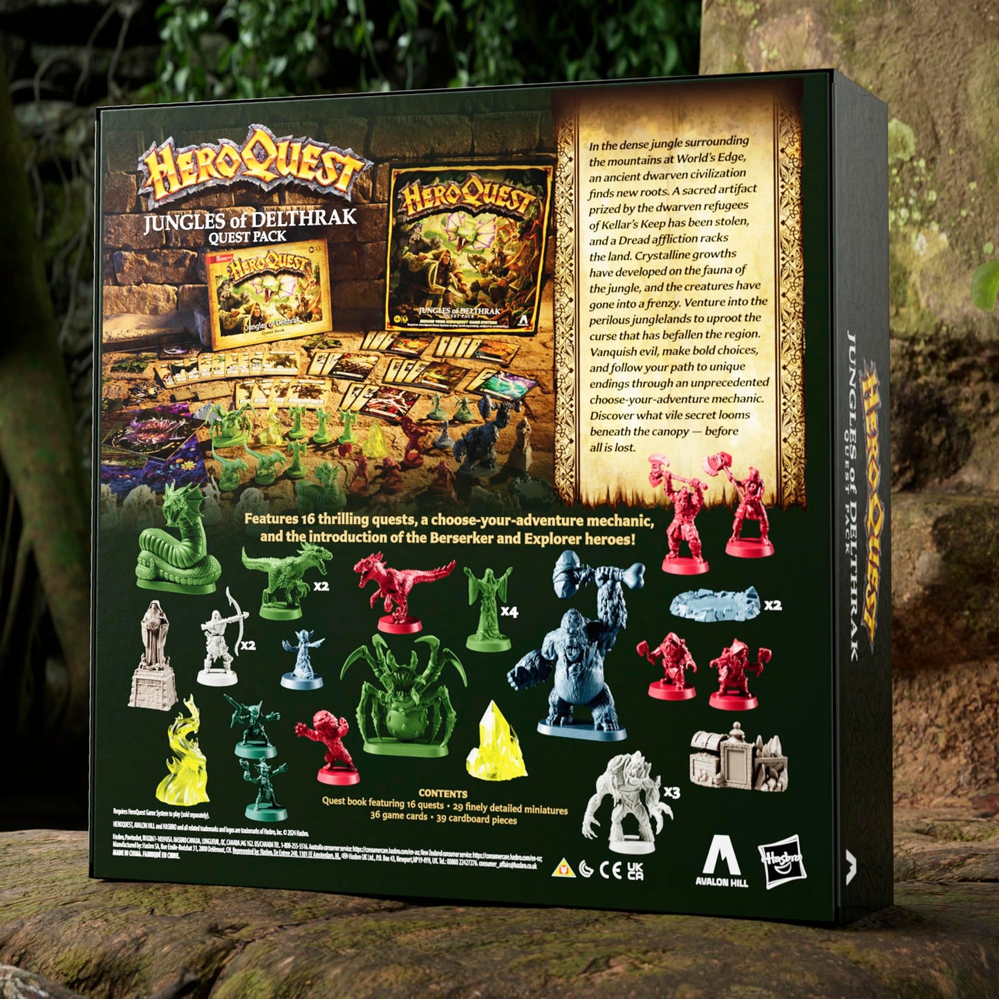 Avalon Hill HeroQuest Jungles of Delthrak Quest Pack, Requires HeroQuest Game System to Play, Roleplaying Games - English Version
