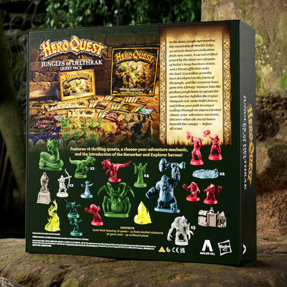 Avalon Hill HeroQuest Jungles of Delthrak Quest Pack, Requires HeroQuest Game System to Play, Roleplaying Games - English Version