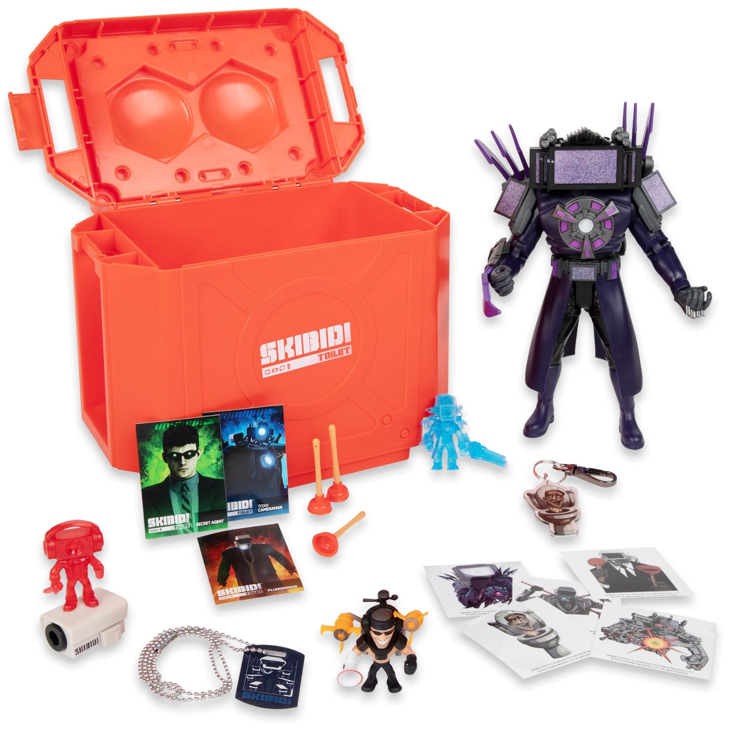 SKIBIDI Toilet Giant Mystery Loot Box, with 20 Mystery Surprises, YouTube Animation Sensation, Exclusive Mystery Figures, Officially Licensed Toilet Merch