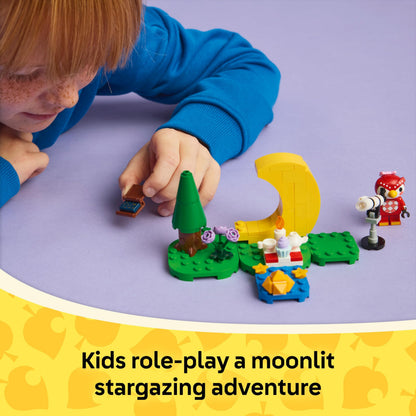 LEGO Animal Crossing Stargazing with Celeste, Creative Astronomy Toy Set for 6 Plus Year Old Girls & Boys, with Character Minifigure and Telescope, Birthday Gift Idea, Great for fun Role Play 77053