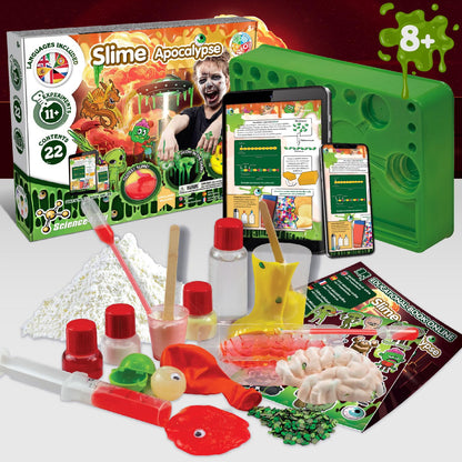Science4you Apocalypse Slime Set for Kids - Slime Kits for Girls and Boys + Zombie Slime Charms, Putty for Kids, Butter Slime, Fluffy Slime, Crafts, Games, Toys, Gifts for 8+ Year Olds Boys and Girls