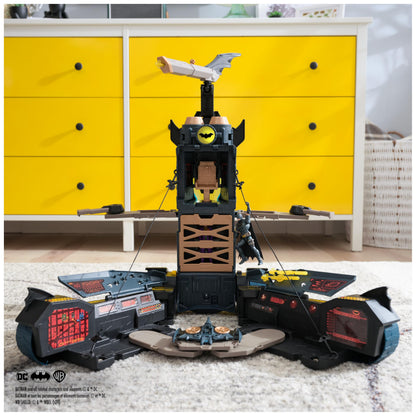 DC Batman, Ultimate Transforming Batmobile Playset, 2-in-1 Batman Playset with Exclusive Figure and Glider, Lights and Sounds, Kids Toys for Boys and Girls 4+