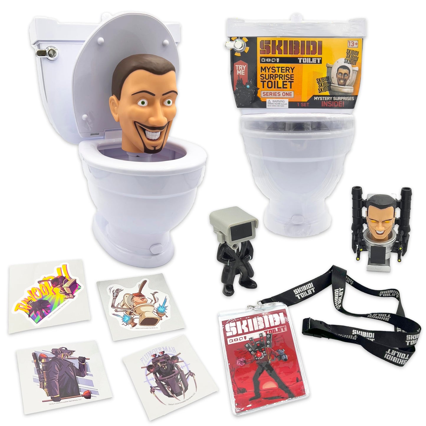Skibidi Toilet Mystery Toilet Mystery Toilet with Surprise Toys to Discover inside, Officially Licensed Merch