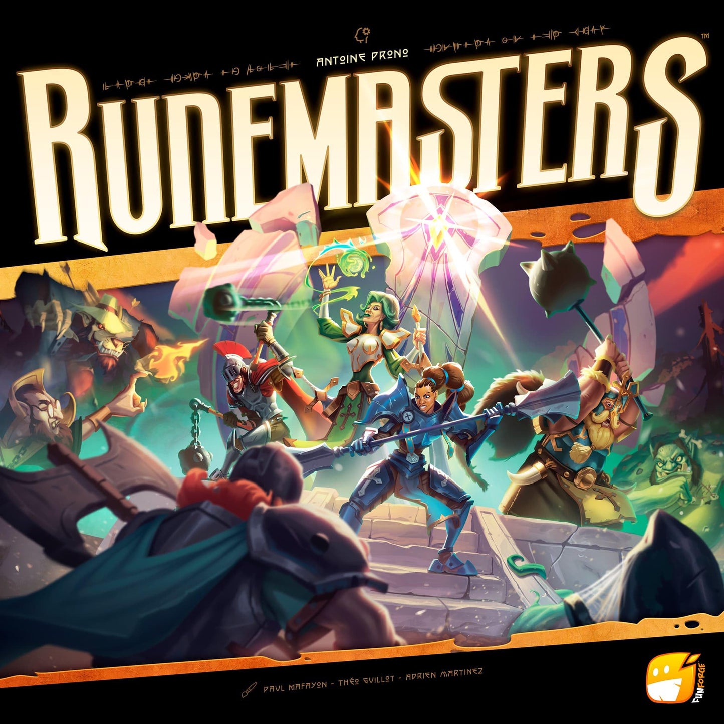 Fun Forge | Runemasters | Board Game | Ages 12+ | 1-4 Players | 45 Minutes Playing Time