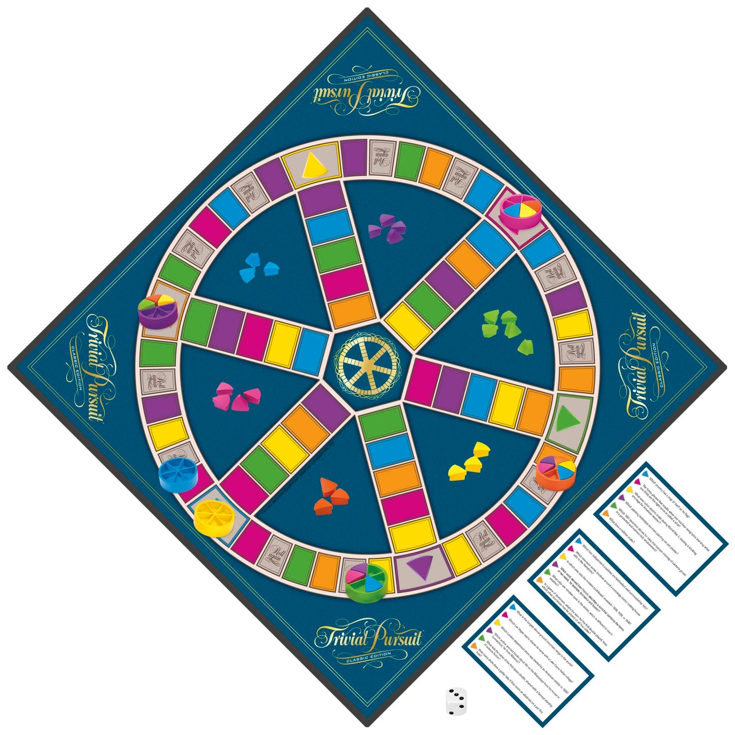 Trivial Pursuit Classic Edition Board Game by Hasbro – 2,400 Questions