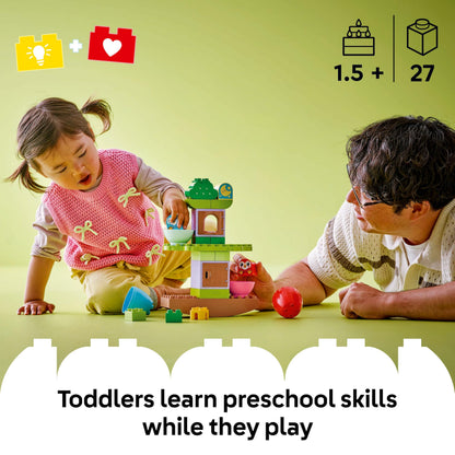 LEGO DUPLO My First Balancing & Stacking Tree - Toddler Learning Toy for 1+ Year Old Girls & Boys - Fine Motor Skills Building Set with 2 Bird Figures - 10440